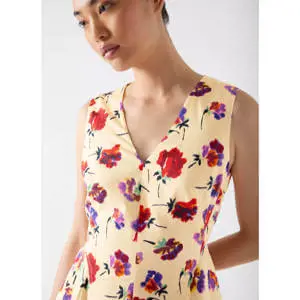LK Bennett Gaia Panelled Cotton Dress